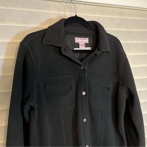 Warm black button-up fleece - Lady Hathaway